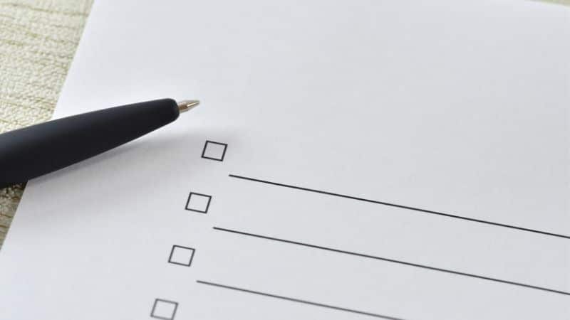 checklist para una despedida